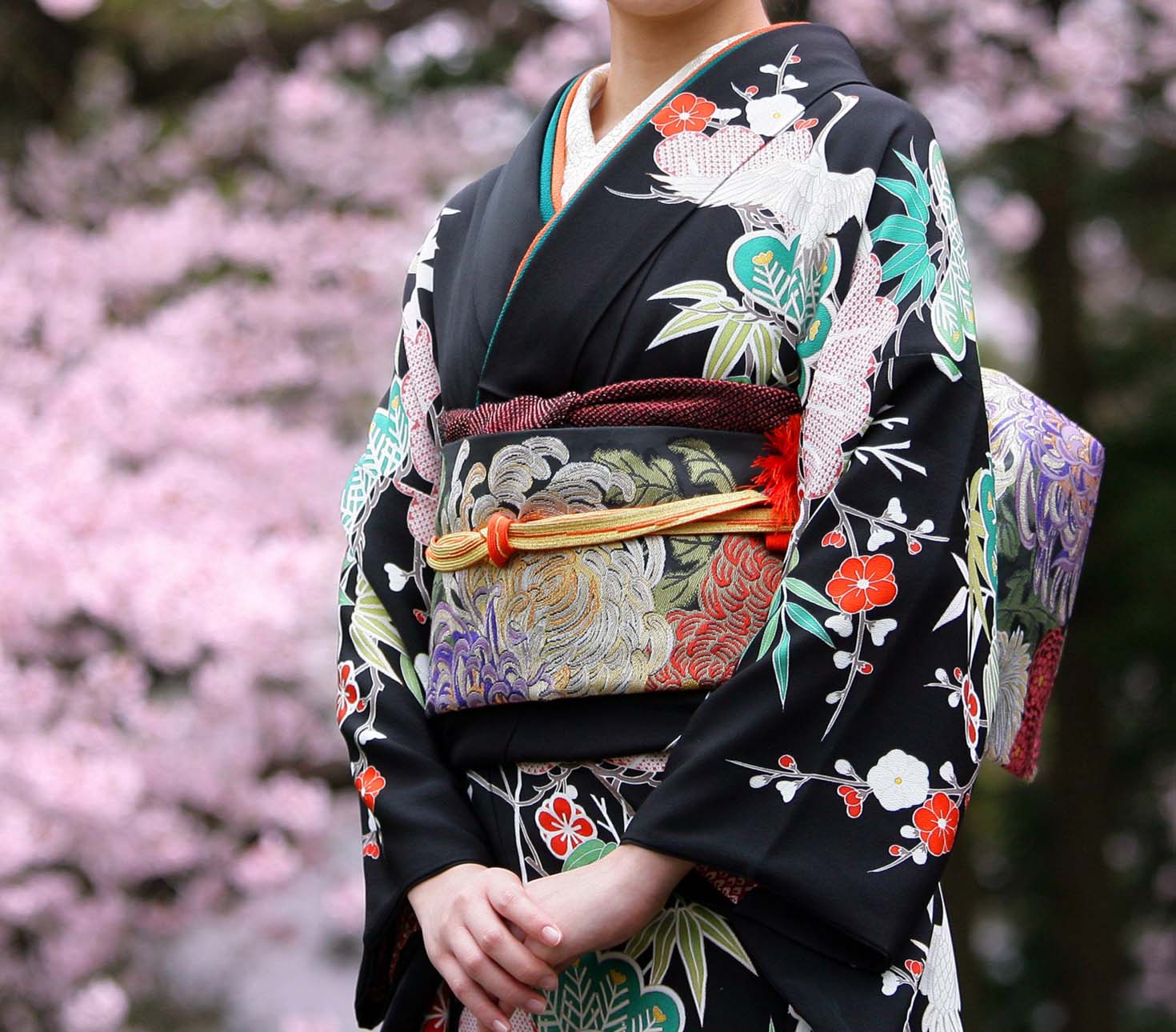 Красивое кимоно